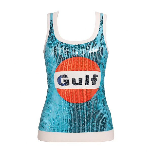 Canotta donna Gulf con paillettes