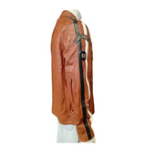 Giacca in pelle GPO Classic Gulf Le Mans Cognac