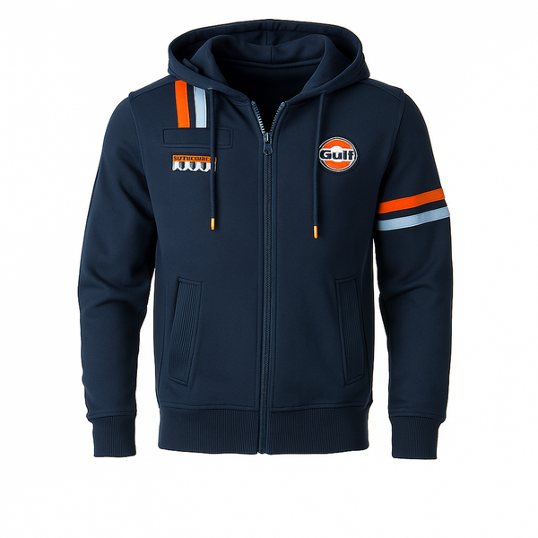 Felpa Full Zip Gulf Hybrid Hoody navy