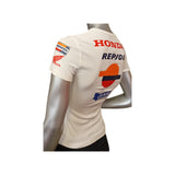Offerta T-shirt donna Repsol Honda bianca