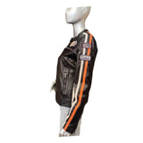 Giacca donna in pelle GPO Gulf Lady Racing Nera