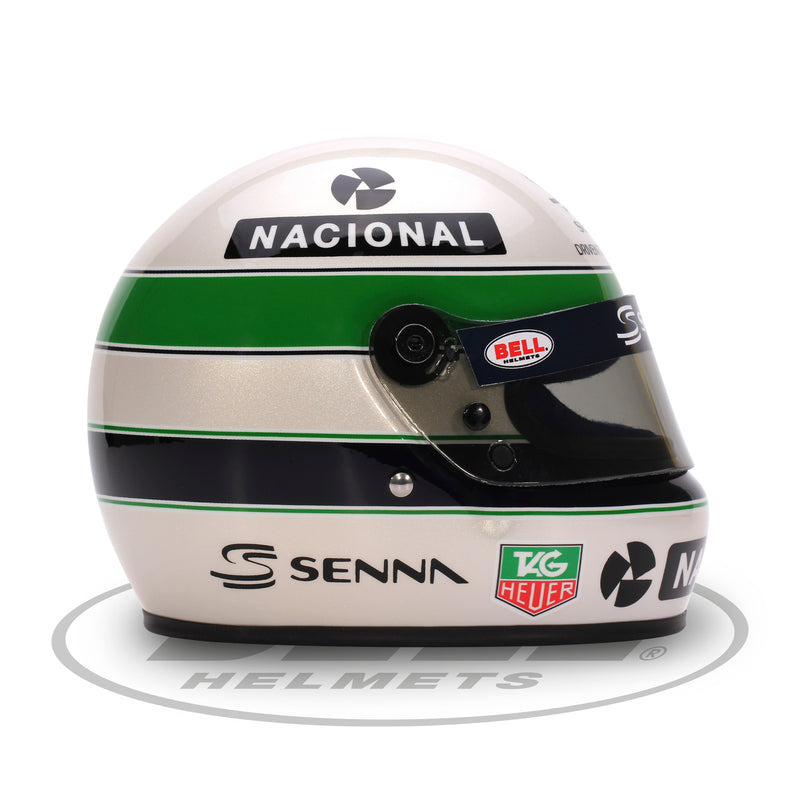 Mini casco Bell scala 1/2 Ayrton Senna 30th anniversario