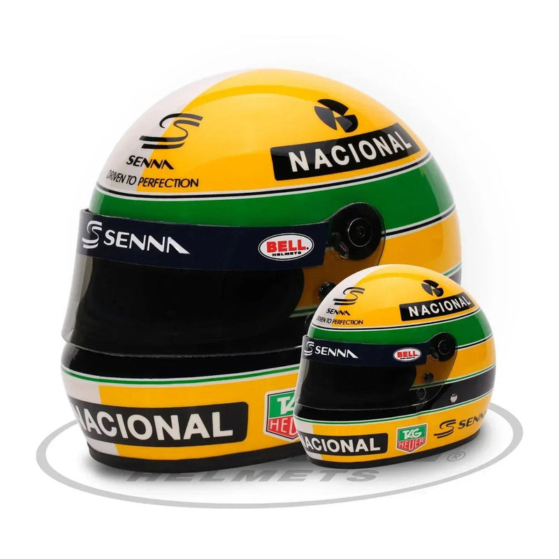 bell 1 2 helmets Bell Mini Helmet 1/2 Scale Ayrton Senna 30th Anniversary – F1Monza
