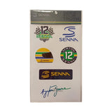 Set Sticker Ayrton Senna Official Adesivi Grandi