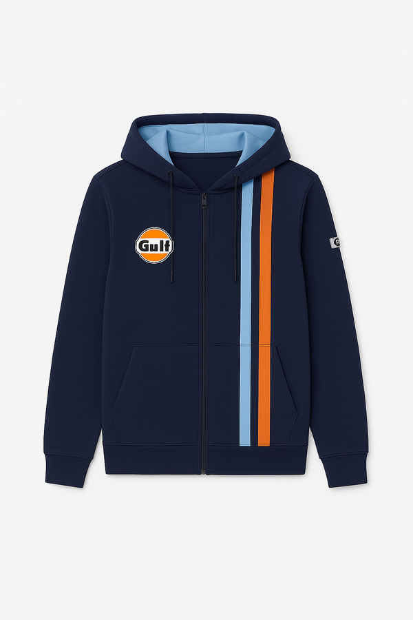 Felpa Full Zip Gulf Since 1901 Hoody navy