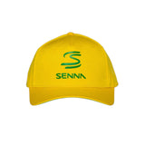 Cappellino Ayrton Senna doppia S giallo debossed
