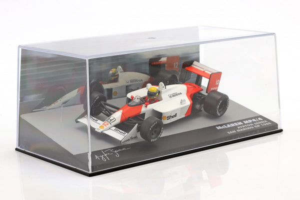 Ayrton Senna McLaren MP4/4 n.12 vittoria del GP di San Marino Formula 1 1988 1/43