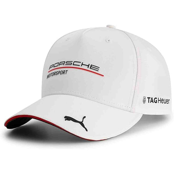 Cappellino Porsche Motorsport bianco con visiera a scacchi