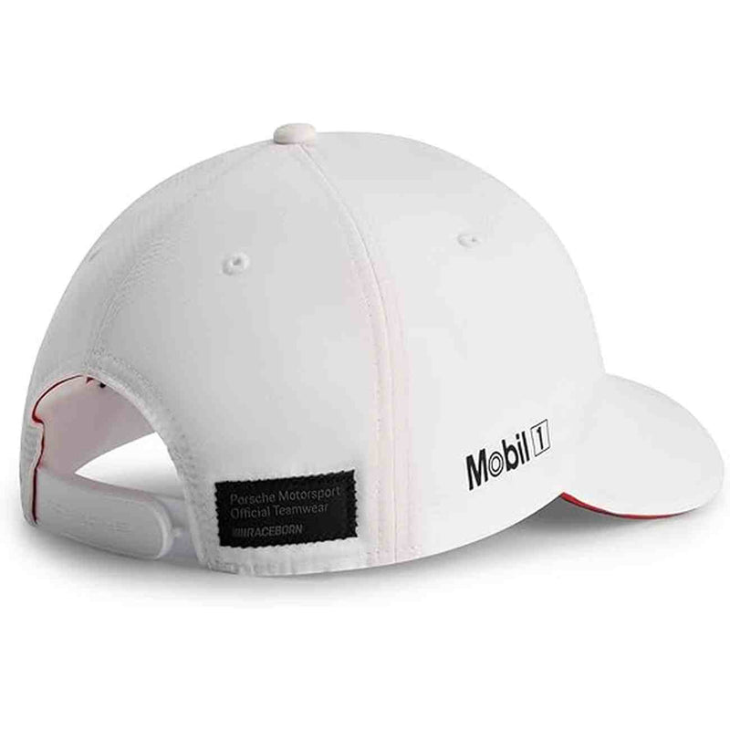 Cappellino Porsche Motorsport bianco con visiera a scacchi
