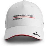 Cappellino Porsche Motorsport bianco con visiera a scacchi