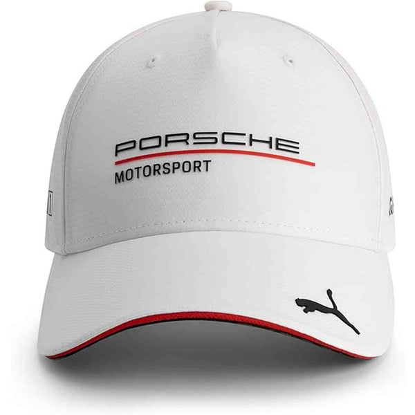 Cappellino Porsche Motorsport bianco con visiera a scacchi