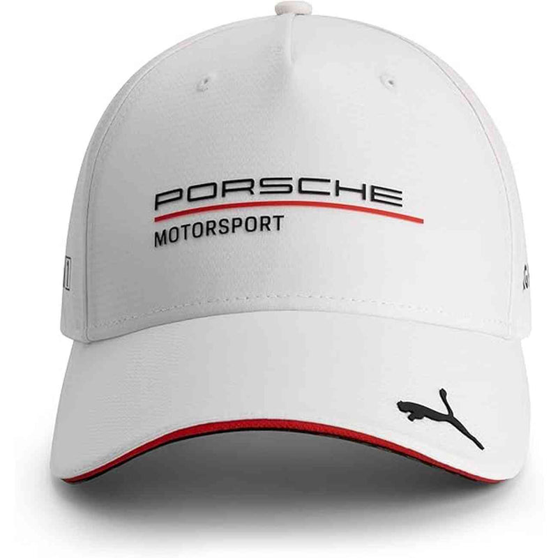 Cappellino Porsche Motorsport bianco con visiera a scacchi