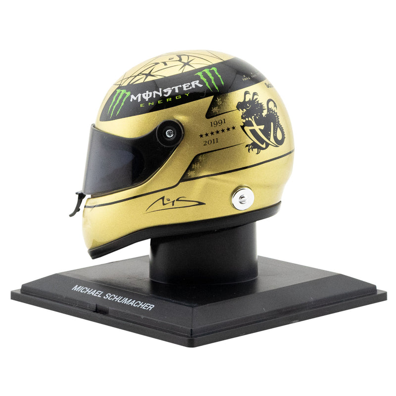 Casco replica Michael Schumacher GP Spa 2011 scala 1/4