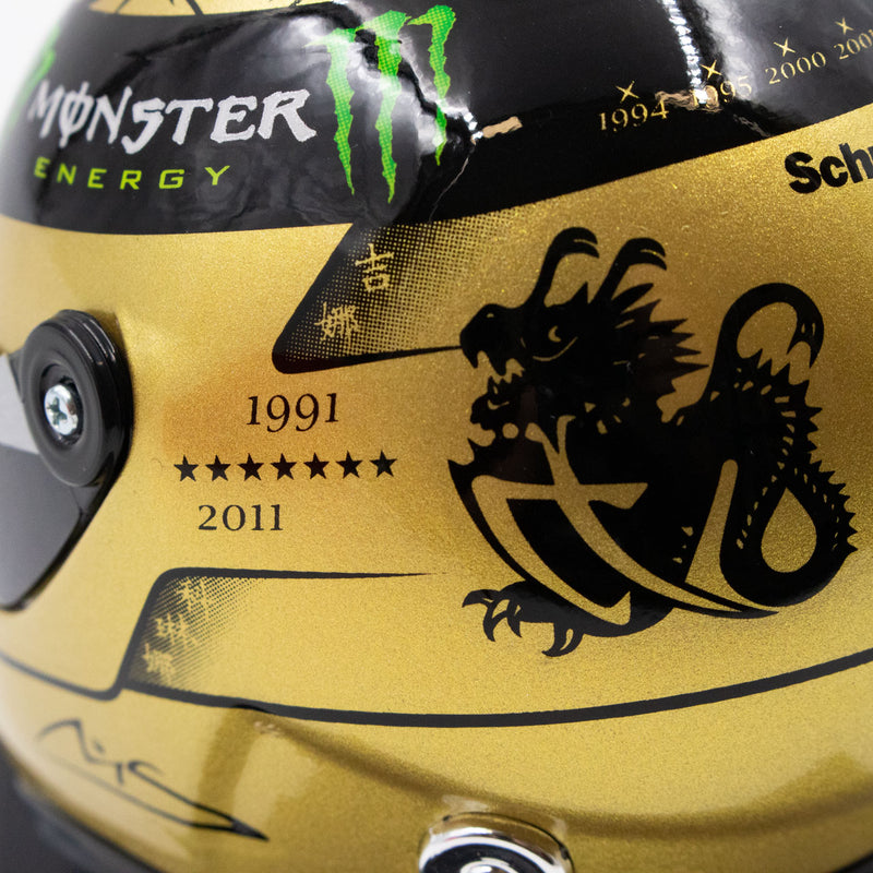 Michael Schumacher 300th GP Spa 2012 replica helmet 1/8 scale