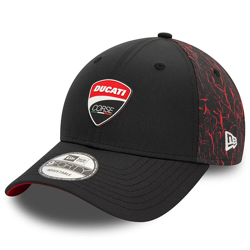 Cappellino Ducati Corse 9FORTY Crinkle All Over Print Nero