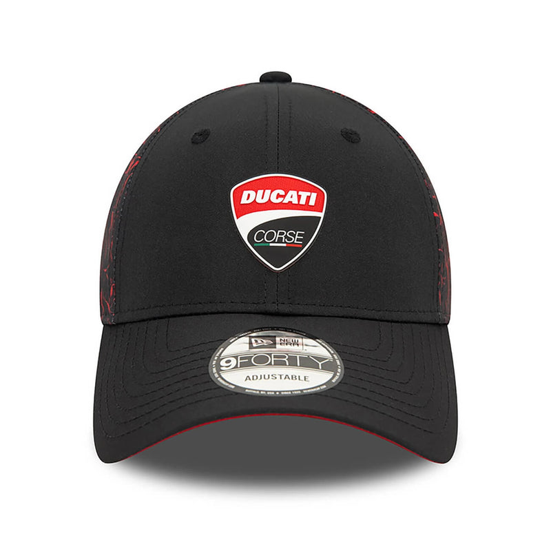 Cappellino Ducati Corse 9FORTY Crinkle All Over Print Nero