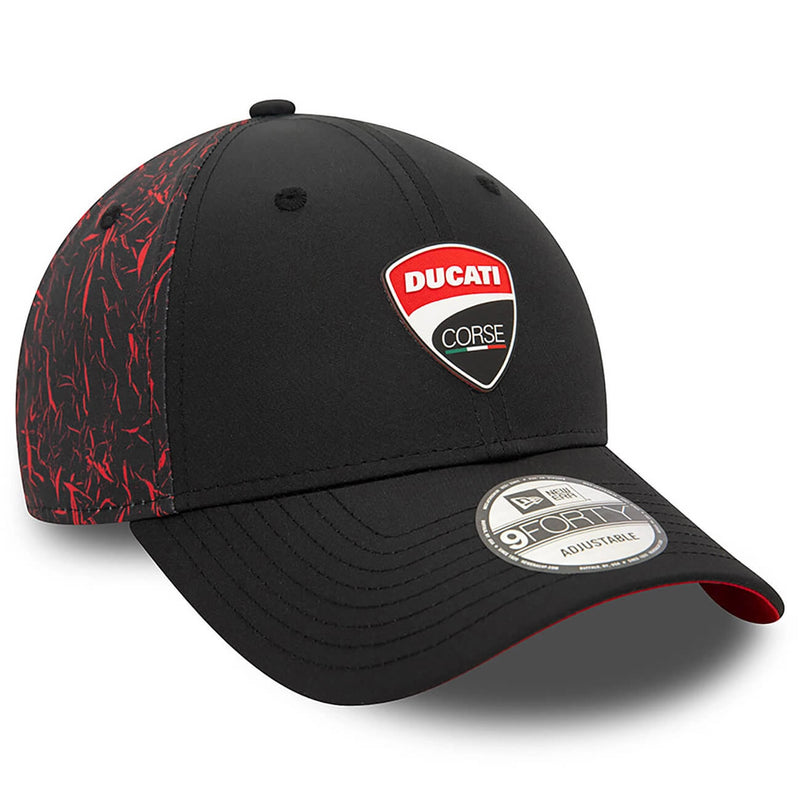 Cappellino Ducati Corse 9FORTY Crinkle All Over Print Nero