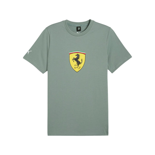 T-shirt Ferrari Puma scudetto grande Green Moon