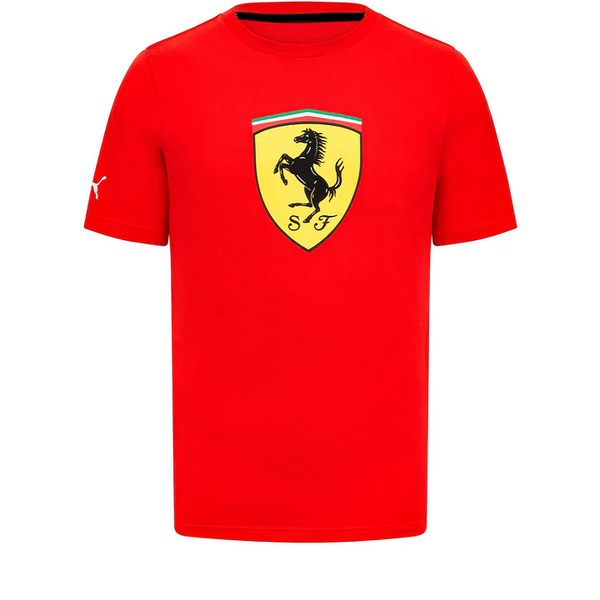 T-shirt Ferrari Puma scudetto grande rossa