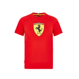 T-shirt Scuderia Ferrari bambino Ragazzo con Scudetto Grande rossa
