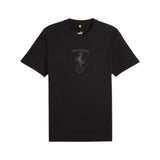 T-shirt Ferrari Puma Scudo nero Grande Nera