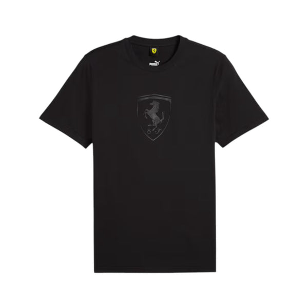 T-shirt Ferrari Puma Scudo nero Grande Nera