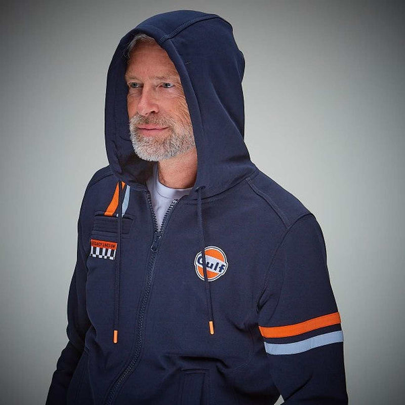 Felpa Full Zip Gulf Hybrid Hoody navy
