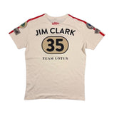 T-shirt Ollon-Villars 1965 Jim Clark bianco Vintage