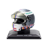 Mini casco Ferrari Sebastian Vettel 2020 3° posto GP Turchia scala 1/5