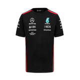 T-shirt Mercedes AMG Petronas F1 Team sponsor 2023 nera