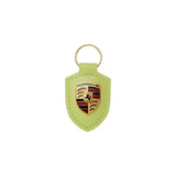 Portachiavi Porsche Stemma in pelle Giallo