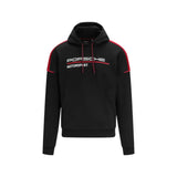 Felpa Hoodie Porsche Motorsport Nero e Rosso - F1Monza