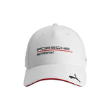 Porsche Motorsport cap in white with checkered visor