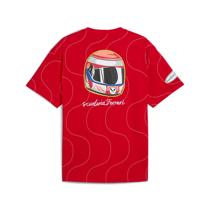 T-shirt Scuderia Ferrari Monza 2025 Tributo Niki Lauda Rossa