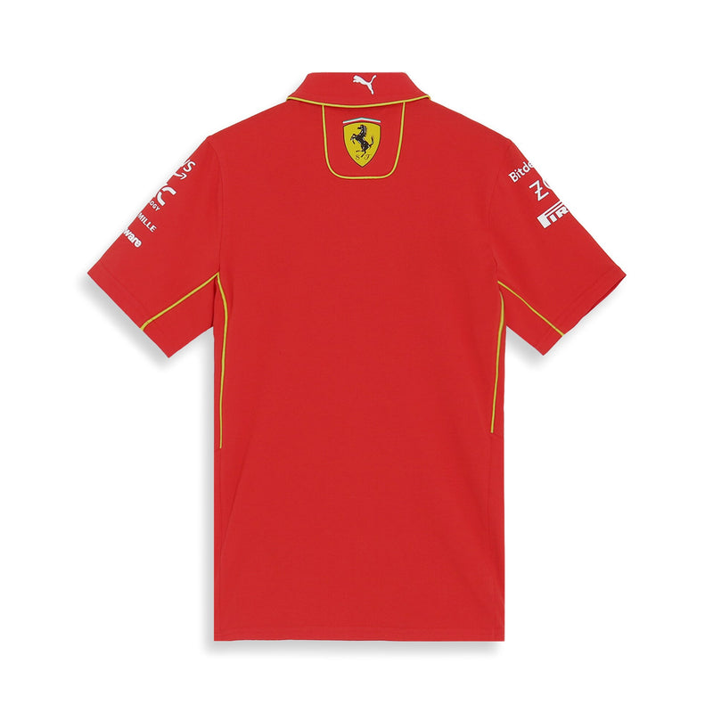 Polo shirt adulto Scuderia Ferrari F1 team Replica Sponsor 2024