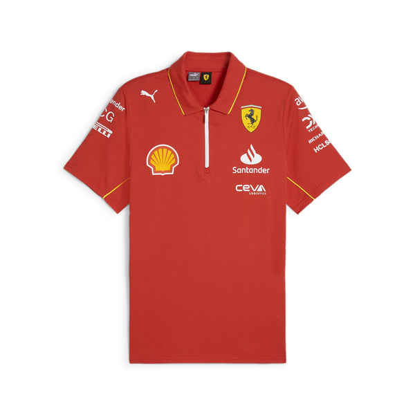 Scuderia Ferrari F1 team Replica Sponsor 2023 adult polo shirt