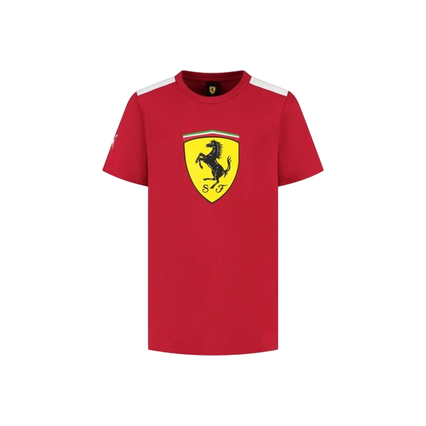 T-shirt Ferrari Puma scudetto grande dark cherry