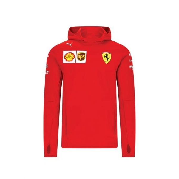 Felpa Scuderia Ferrari Hoodie Team Sponsor
