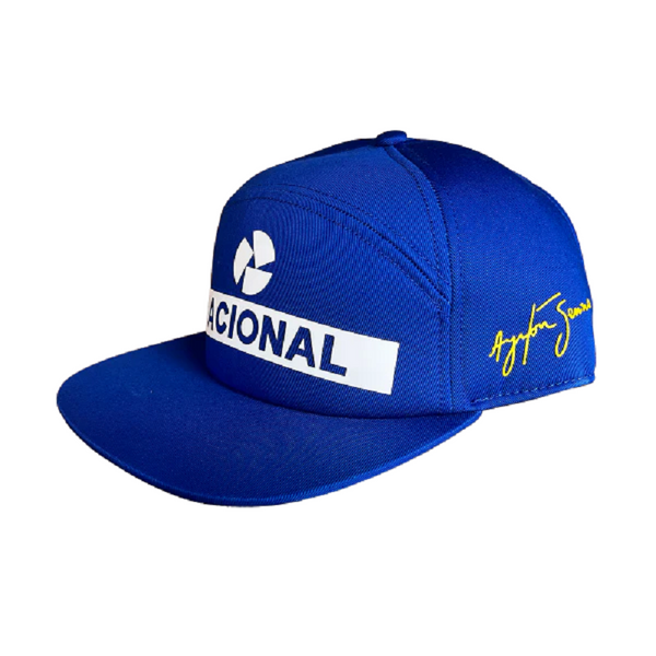 Ayrton Senna National cap with flat visor and bag