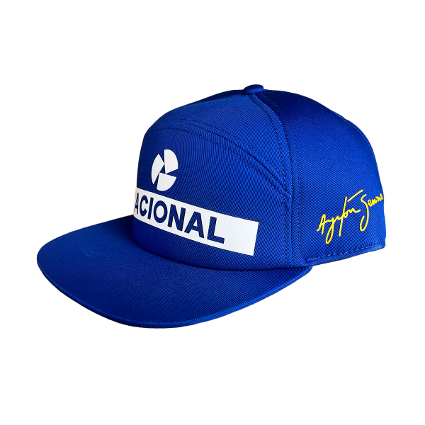 Ayrton Senna National cap with flat visor and bag