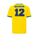 T-shirt Ayrton Senna Gialla N.12