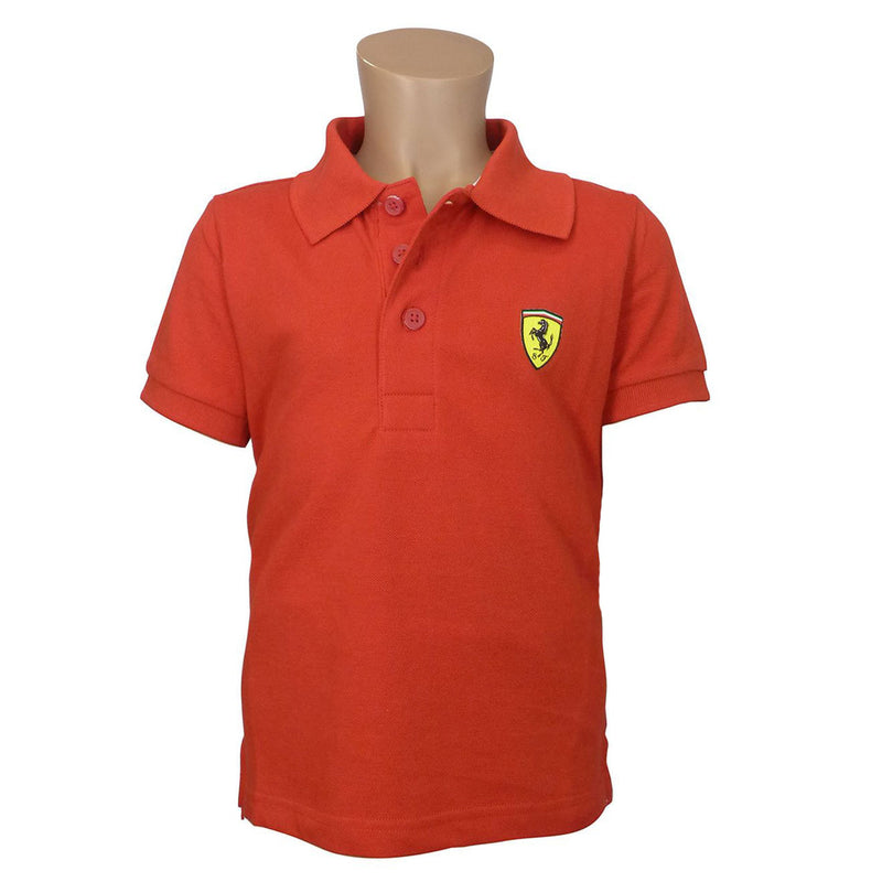 Ferrari shield boy polo shirt
