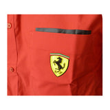 Camicia Ferrari manica corta scudo su taschino  https://f1monza.com/products/camicia-ferrari-maniche-corte