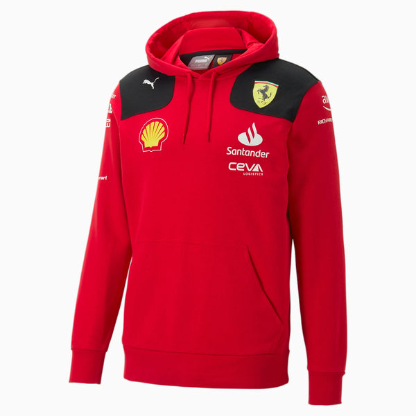 Felpa Hoodie Scuderia Ferrari f1 Team Sponsor 2023 Santander