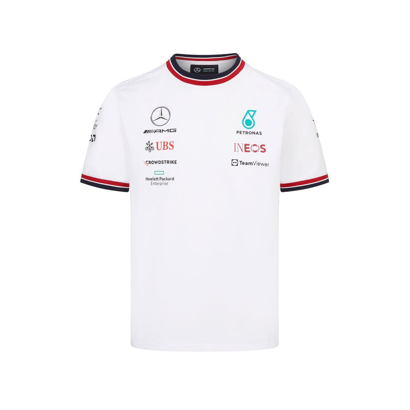 T-shirt bambino kid Mercedes AMG Petronas F1 Team 2022 bianca