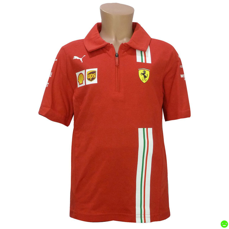 Polo bambino Scuderia Ferrari F1 team Sponsor 2020  https://f1monza.com/products/polo-bambino-scuderia-ferrari-f1-team-sponsor-2020