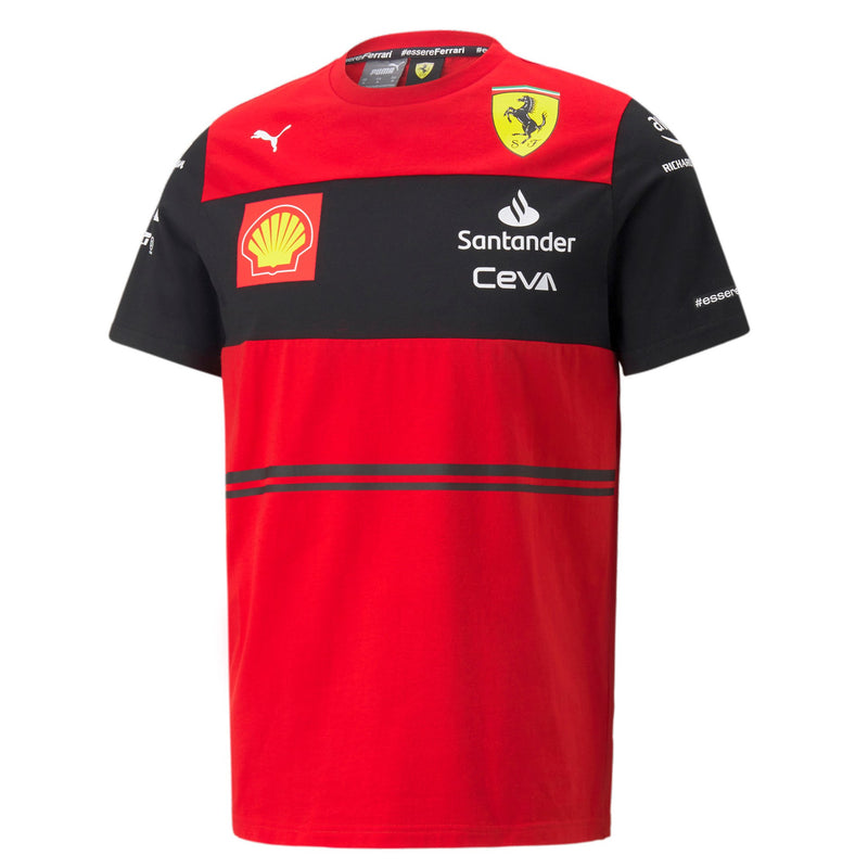 T-shirt Bambino/Ragazzo Scuderia Ferrari F1 team Replica Sponsor 2022