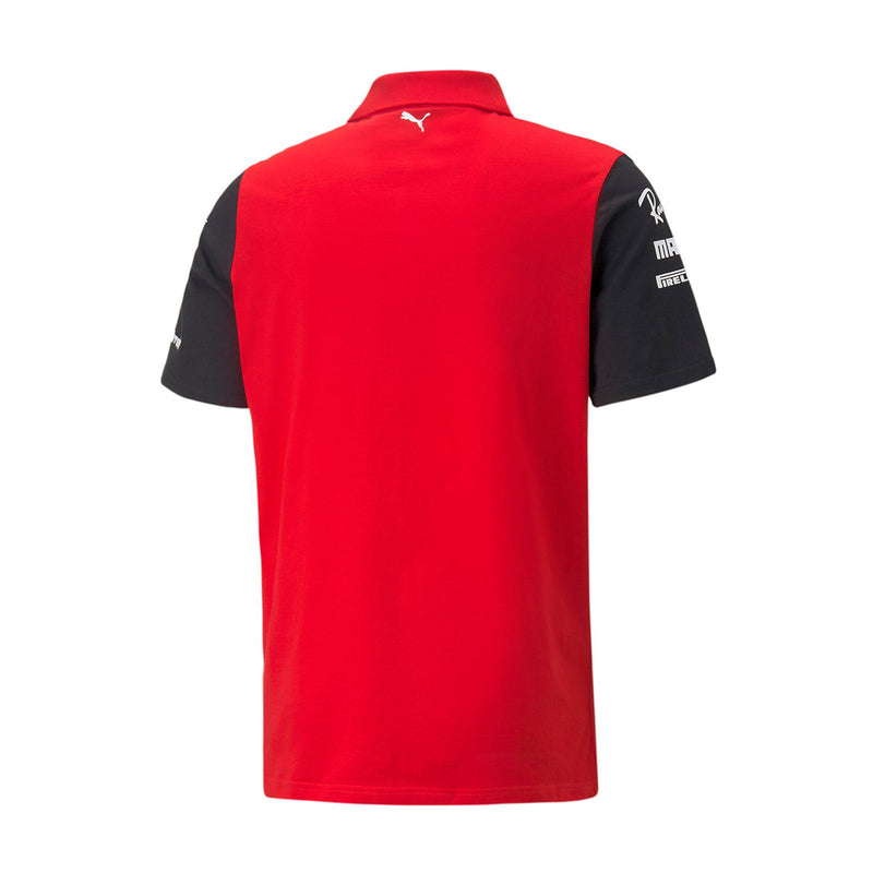 Polo-shirt Bambino Ragazzo Scuderia Ferrari F1 team Replica Sponsor 2022