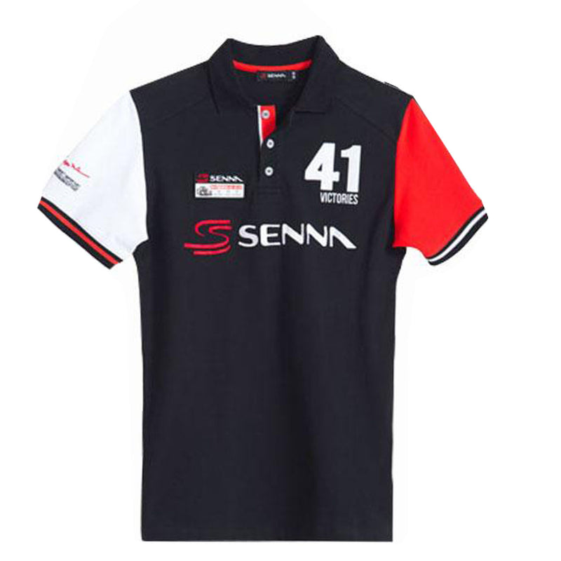 Polo Ayrton Senna 41 Vittorie nera  https://f1monza.com/products/polo-ayrton-senna-41-vittorie-nera