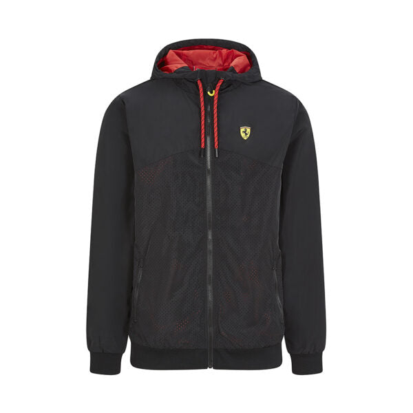 Ferrari windproof jacket with black zip